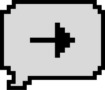 Imagem do icone de enviar chat do minecraft